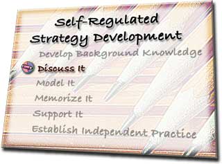 Self-Regulated Strategy Development: Discuss It