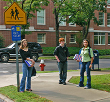 Kids at the street corner