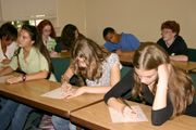 Students at desks