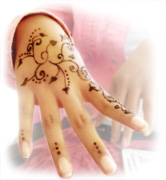 henna on a hand
