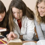 Three Girls Reading