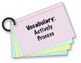 Vocabulary: Actively process