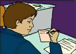 Step 5: Student filling out a tally sheet