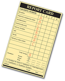 report card