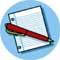 notebook and pen icon