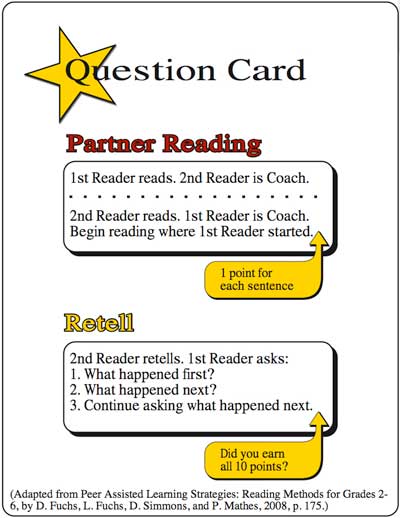 partner reading and retell