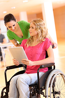 girl in wheelchair