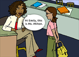 Mrs. Milson meets Emily