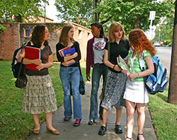 Group of girls outside