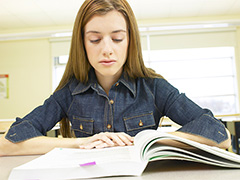 Student studying 