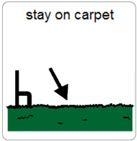 stay on carpet