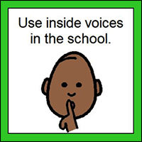 use inside voices