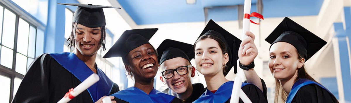 group of graduating high school students