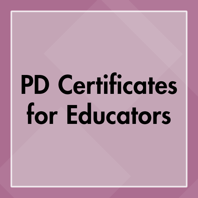 pd certificates for educators